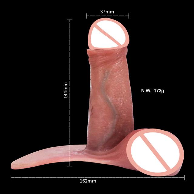 Realistic Penis Sheath Reusable Silicone Condom Cock Extension Sex Toys Artificial Dick Enlargement/Extender Men Penis Sleeve
