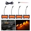 RGB Daytime Running Yellow Grille Light for Jeep Wrangler JL 2018-2023 (App-Compatible)