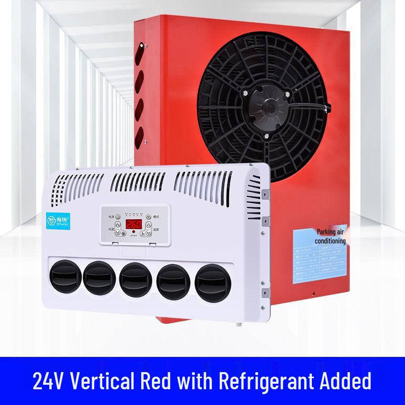 24V Electric Parking Air Conditioner for Large Trucks, RVs, and 12V Vehicle Modifications