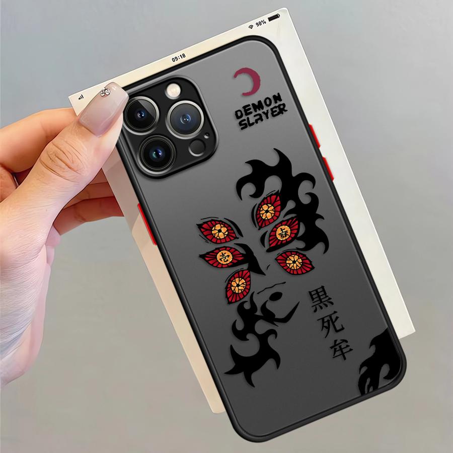 Funda Back Phone Cover Case for iPhone 17 Pro Max 15 16 Plus 12 11 14 XS XR Air 13 Mini 7 8 SE Cool Demon Slayer Kokushibo