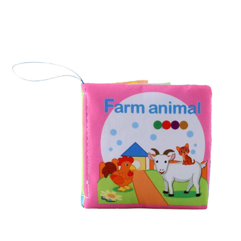 Erleuchte den Geist deines Kindes mit weichem Stoffbuch Englisch Tier Transport