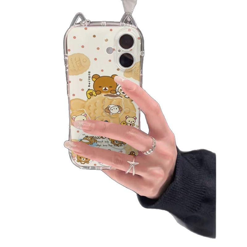 Seebrasse Easy Bear Kleine Taille Katze Ohr Schale für Apple 17 Promax Handyhülle Neu für IPhone 15 Plus
