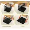 Durable Polyester Meshes Clothes Hamper Square Foldable Anti Tear Foldable Bin Laundry Hamper for Home Organization