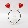 Five-Starred Red Flag Heart Bow Hairband for National Day Festival Performance