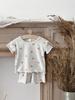 Baby Cherry Print Summer Shorts Set - Breathable Cotton Two-Piece Loungewear