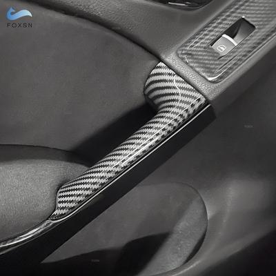 ABS Carbon Fiber Pattern Car Accessories 4pcs Interior Door Armrest Handle Cover Trim For VW Golf 6 MK6 2010 2011 2012