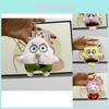 Schattige Cartoon Kt Kat Aardbeienbeer Pluche Sleutelhanger Pop In Roze Kleur