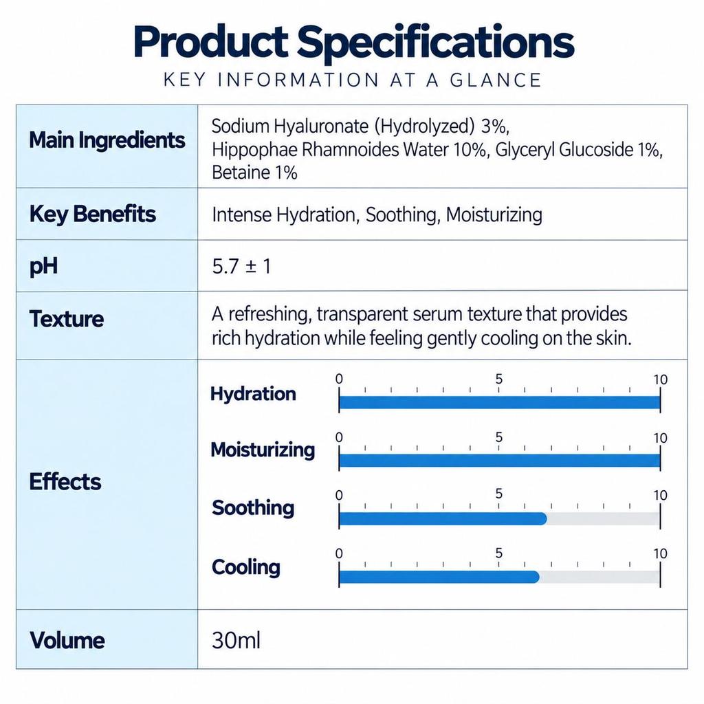 [Dermafactory] Hyaluron 3% Serum Deep Hydrating Hyaluronic Acid Serum 30ml