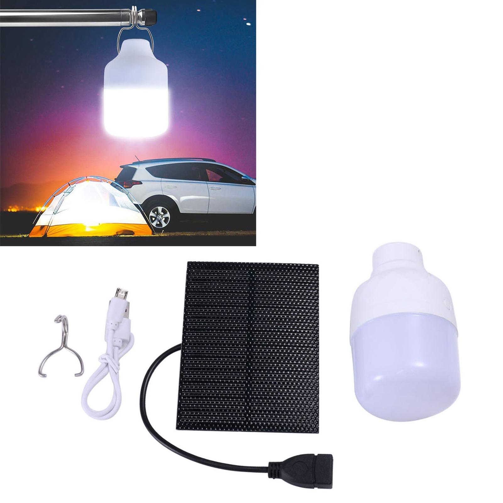 

Monocrystalline Silicon Solar Panel LED Solar USB Rechargeable Light Kit for Indoor and Outdoor Hiking Camping Fishing