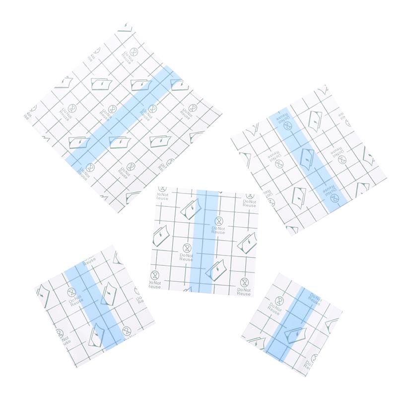 100Pcs Medical Adhesive Waterproof Tape Transparent Tape Pu Anti-Allergic Medicinal Wound Dressing Fixation Tape