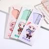 Cartoon Stationery Set: 4-Piece 20cm Ruler, Triangle Ruler, Cute Multi-Functional Protractor for Students