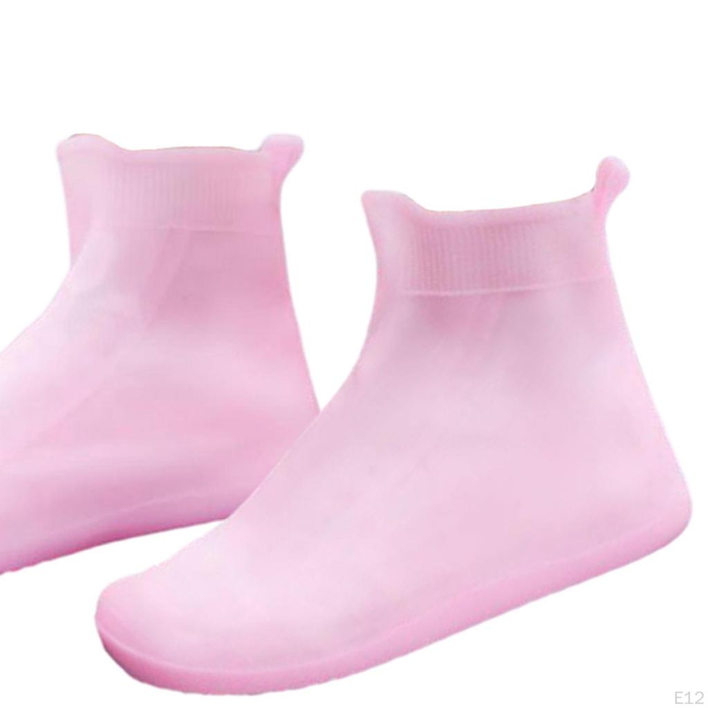 1 Pair Rain Shoe Covers Boots Reusable Shoes Protectors Snow Waterproof for