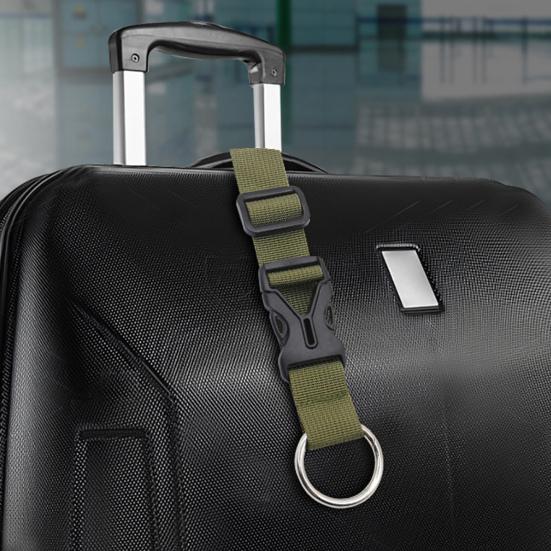 Gepäckgurt mit Schnalle, verstellbarer Nylon-Sicherungsgurt, zum Anbringen einer Handgepäcktasche am Koffer-Rucksack-Befestigungsgurt für Reisen im Freien