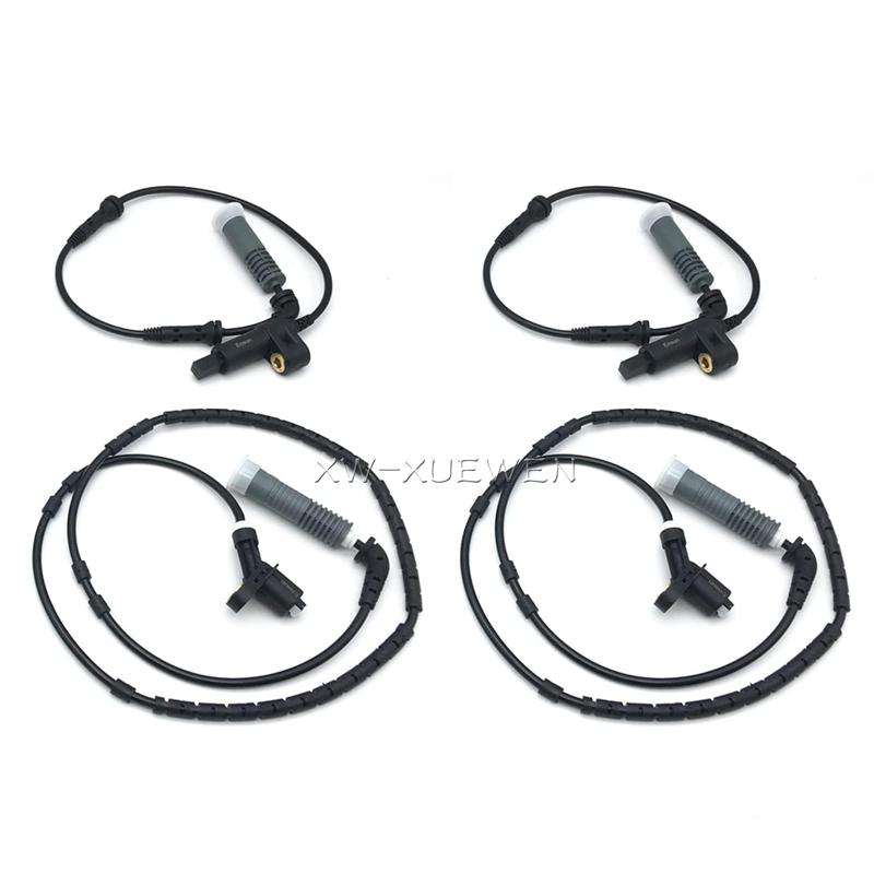 4pcs ABS Wheel Speed Sensor 34521164651 34521164652 For BMW E46 330Ci M54306S3