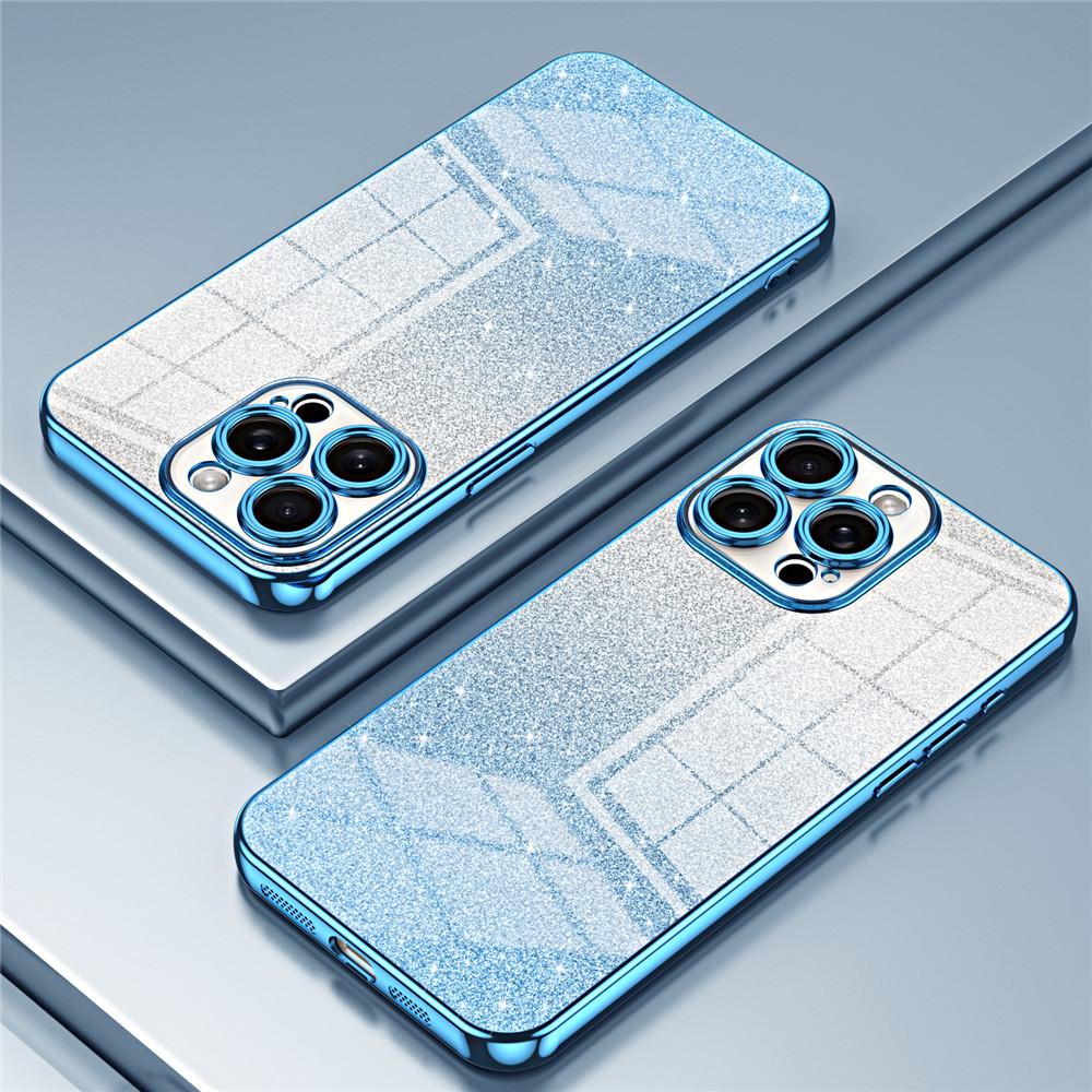 Luxury Plating Glitter Case For iPhone 15 14 Pro Max 13 11 Pro Max 12 Mini XR X XS 7 8 Plus SE 2020 Soft Shockproof Phone Cover