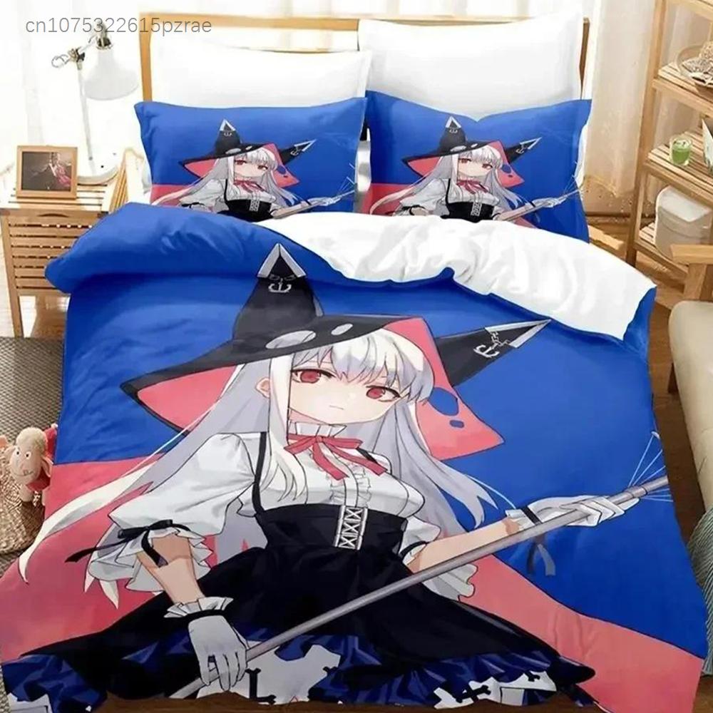 Аниме - Azur Lane 3D Комплект постельного белья Односпальный Полуторный Двуспальный Queen King Размер Комплект постельного белья для спальни взрослого ребенка Комплекты с пододеяльником Комплект простыней