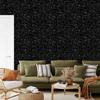 Black glitter wallpaper, black background, black center, 50x1000