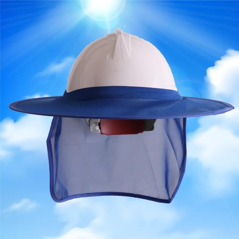 Casco di sicurezza riflettente per edilizia, protezione per il collo, casco parasole, strisce riflettenti, kit di protezione solare estiva, prevenzione delle scottature