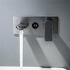Brushed Gold Sigital Display Basin Faucet Concealed Bathroom Faucet In-Wall Basin Spout Mixer Lavotory Tap Combination Blanoir