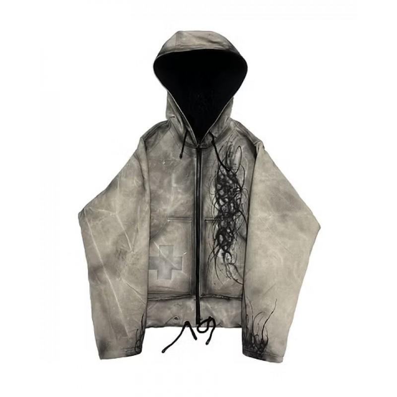 Hanorac supradimensionat Bărbați Femei Streetwear Imprimeu Grafic Croială largă Hanorac Hip Hop