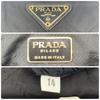 PRADA Shoulder Bag Quilted Gold Chain Tessuto Nylon Leather Black Women's Triangle Plate Logo