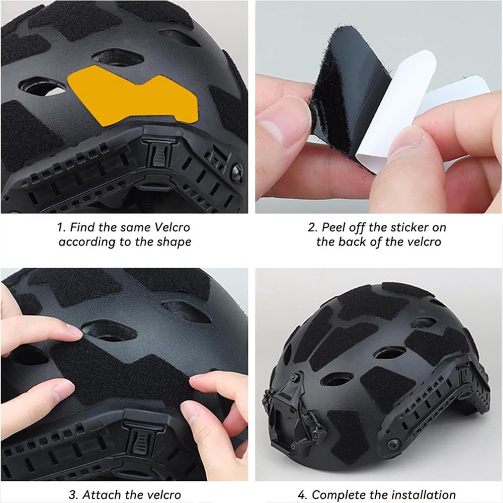 11pcs FAST Helmet Magic Sticker Airsoft Helmet Patches Hook and Loop Sticky for FAST Tactical Helmet Accessories