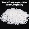 500Pcs/Box Insulation Gaskets Nylon Gasket M2-M10 Flat Washers Wear-resisting Insulation Spacers