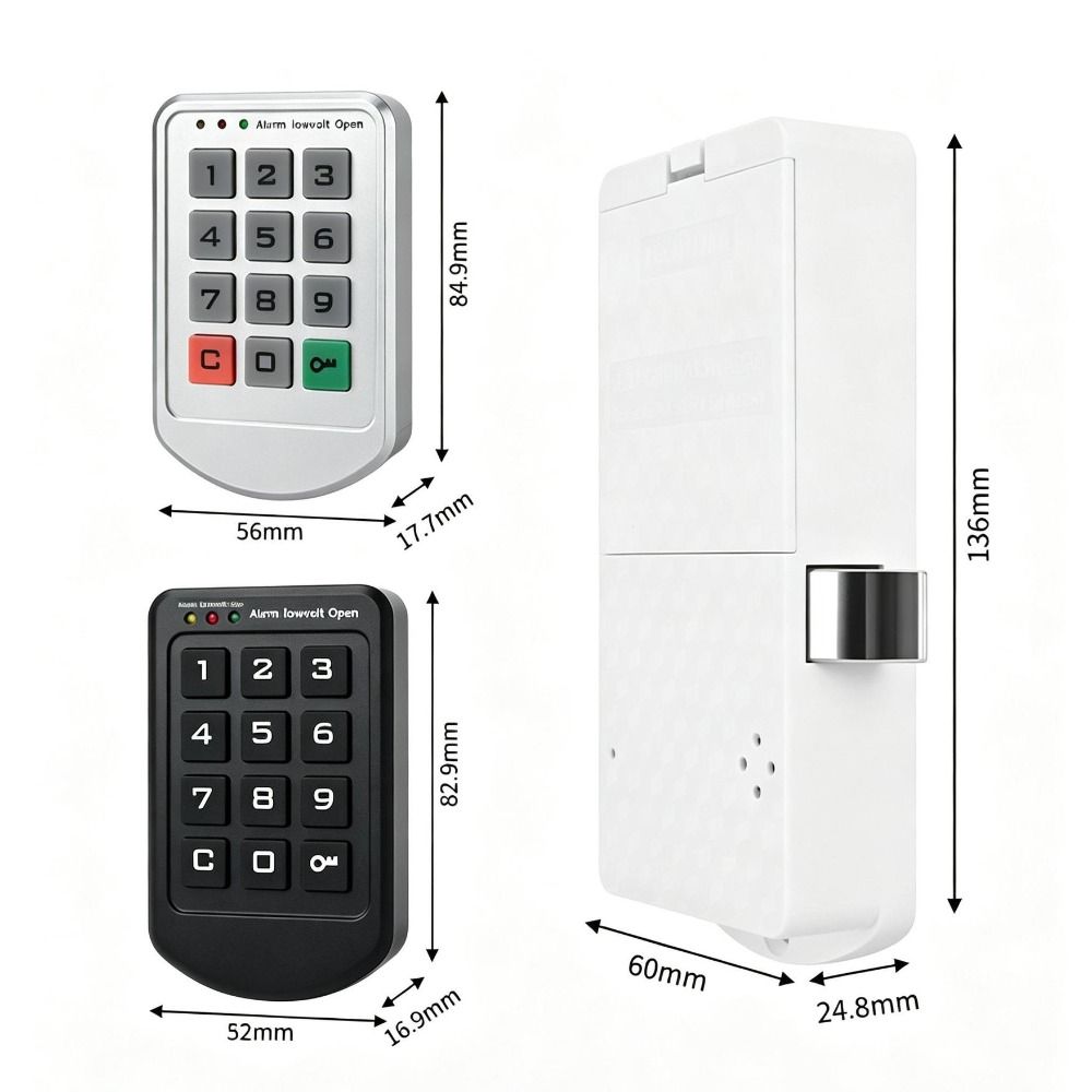 Battery Operated Digital Cabinet Lock Keyless Multi-function Cabinet Lock Home Security