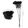 3Pcs Halloween Simulation Rose Decoration Wedding Home Ornament Party Decorative Prop Photo Shooting Background