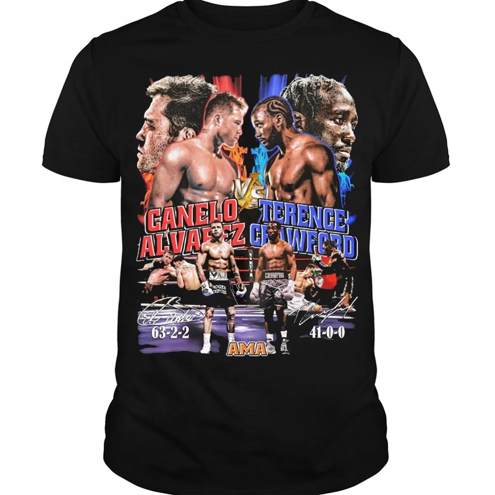 Canelo Álvarez Terence Crawford Cotton Unisex All Size T-Shirt S