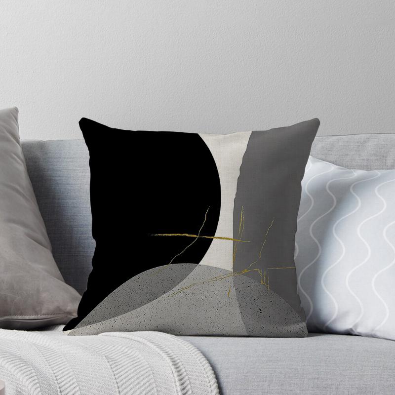 Decorative Home Pillow Case Cushion Covers 45*45 Nordic 40*40 40X40Cm 50X50Cm Irregular Color Block Living Room Boho Geometric