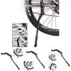 Soporte de Aparcamiento Ajustable para Bicicleta de Montaña Soporte Ligero de Aleación de Aluminio Un Solo Lado