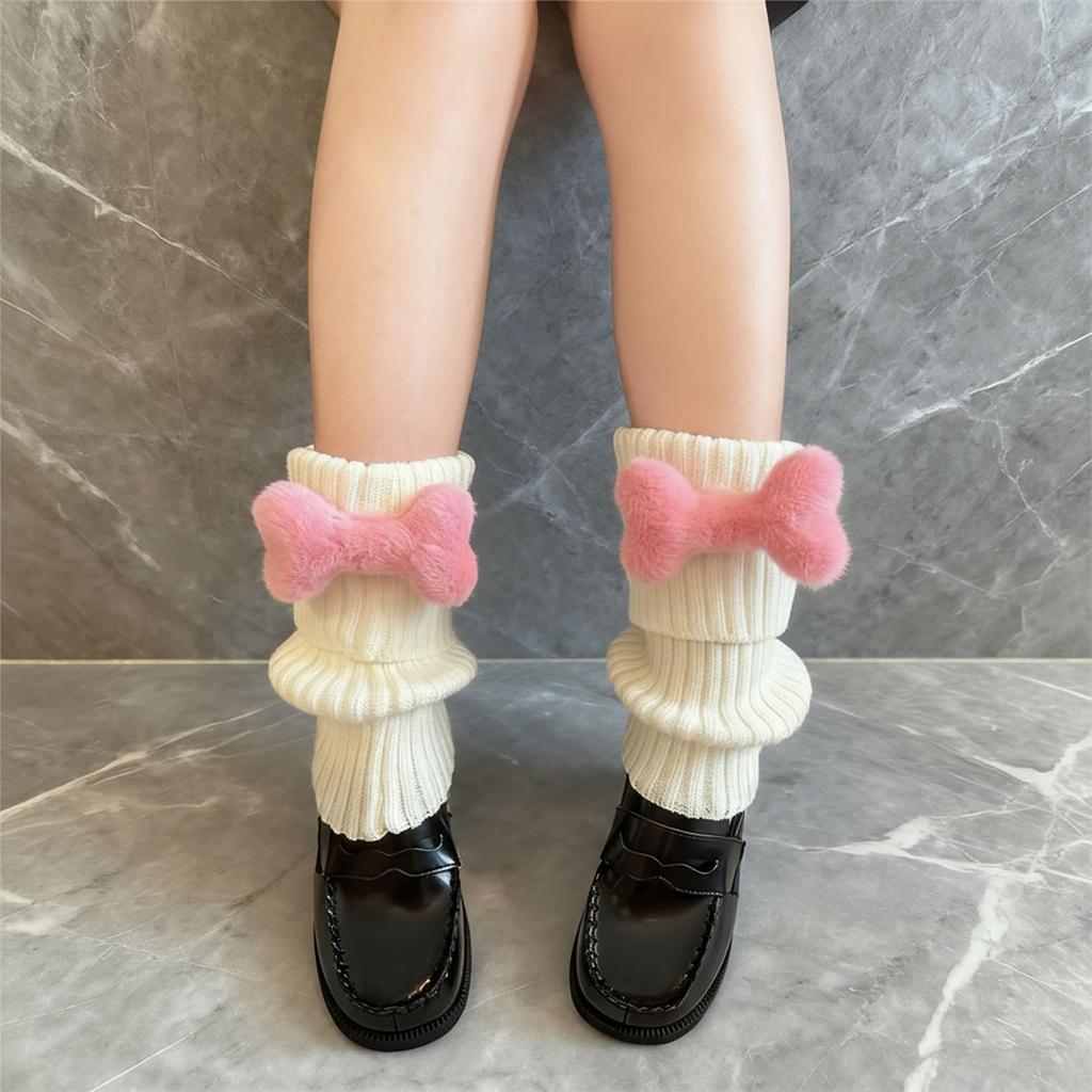 Nonslip Ribbed Socks Stacked Design Practical Polyester Leg Warmers For Jfashion Enthusiasts And Daily Wear