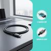 USB C Cable 5A PD 25W Two Ports Fast Charging Cord For S22 S23 S24 Plus Note Braided Durable Wire For Gaming Streaming Office