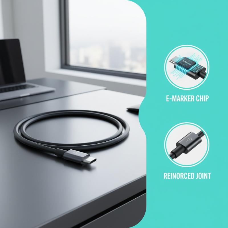 USB C Cable 5A PD 25W Two Ports Fast Charging Cord For S22 S23 S24 Plus Note Braided Durable Wire For Gaming Streaming Office