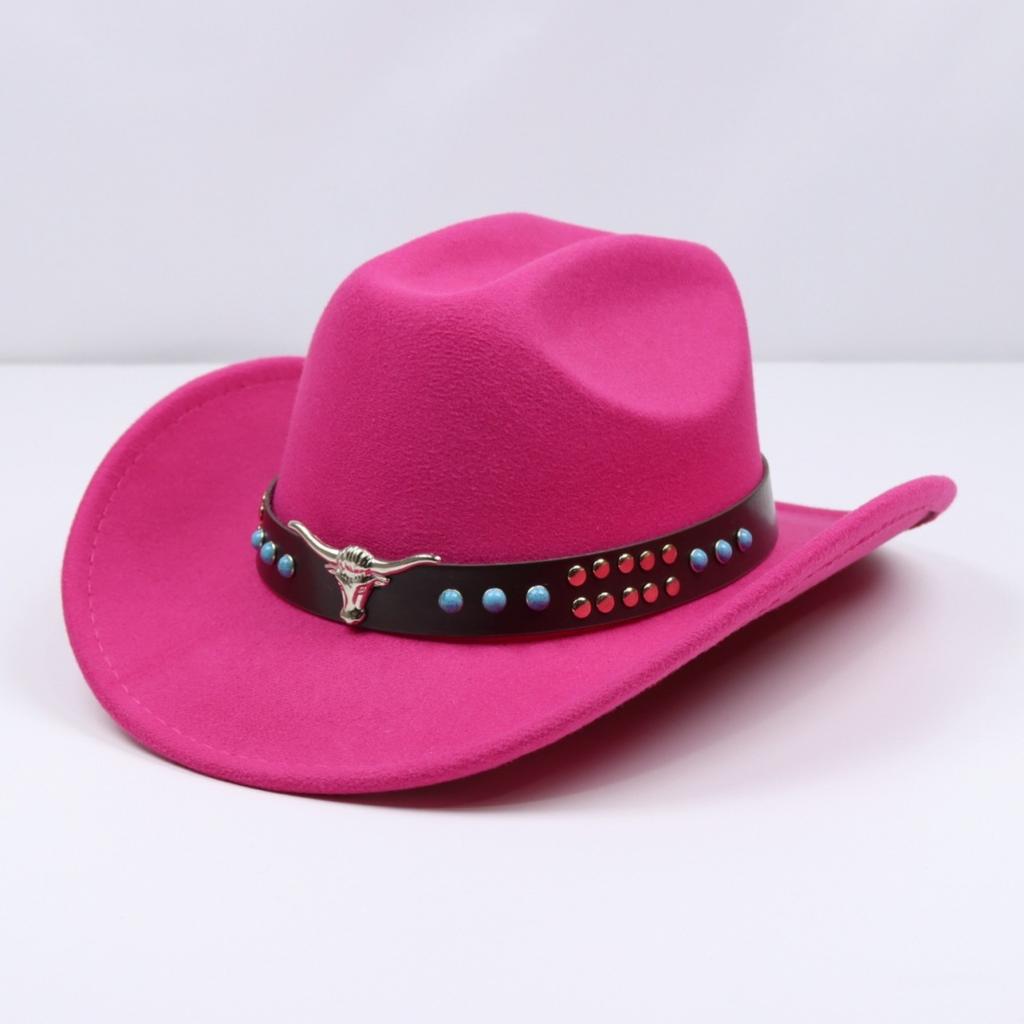 Cappello da cowboy a tesa piatta stile etnico autunnale e invernale da uomo e da donna, fedora western a tesa larga, cappello da ciclismo