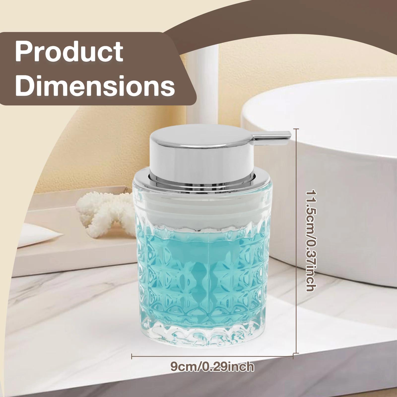 

1/2Pcs Soap Dispenser 200ml Hand Foaming Dispenser with Metal Pump Portable Transparent Soap Foam Bottle for Kitchen Bathroom