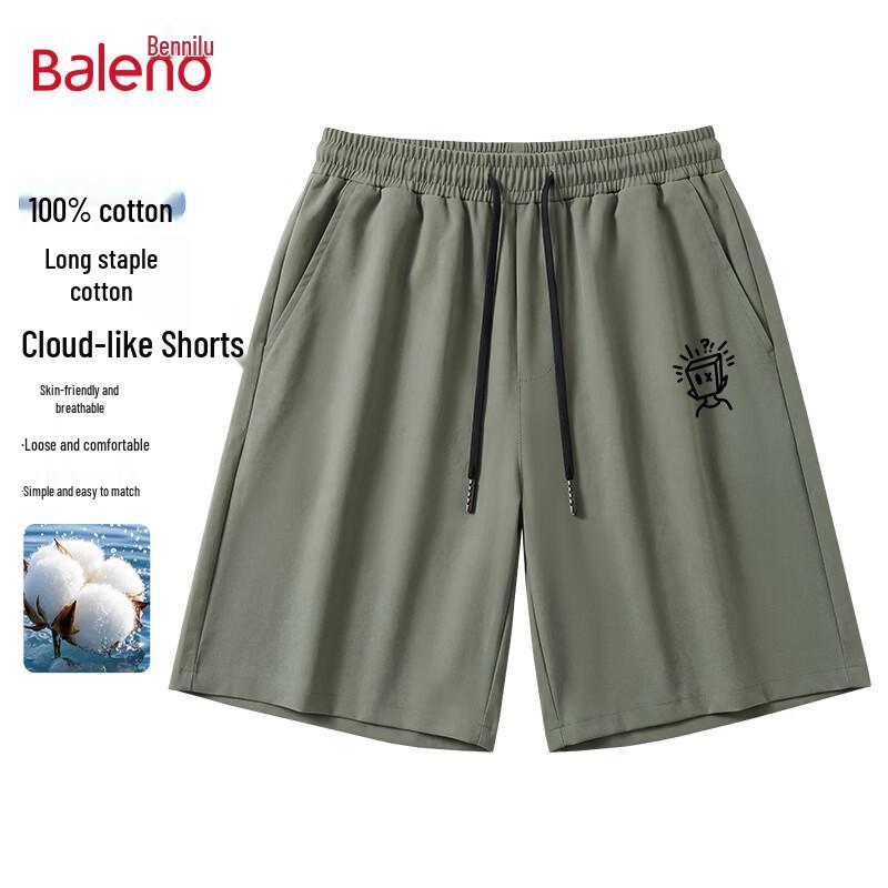 Baleno Men s Casual Pure Cotton Summer Shorts 3XL