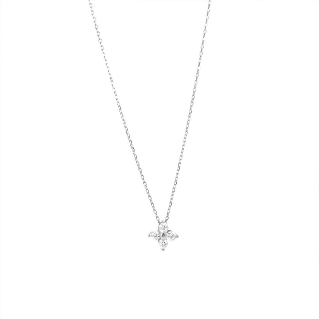 Copper Lucky Four-leaf Clover Small Necklace for Women Clavicle Chain Luxury Minimalist Design Sensation