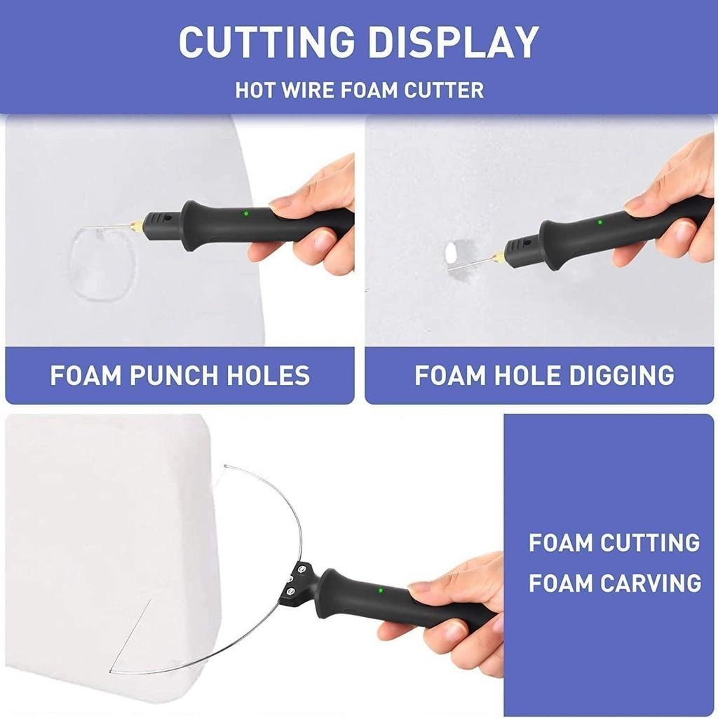 18W 4 In 1 18W Electric Foam Plastic Cutting Machine Portable Hot Heating Wire Cutting Knife Craft Styrofoam Cutting Pen