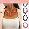 Noble Wearresistant Necklace Fashion Beaded Ideal Gift Female Dangle Earrings Set
