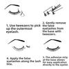 Easy Apply Press on Eyelash Clusters Soft Individual Lashes Comic Eyelash Clusters  for Traveling