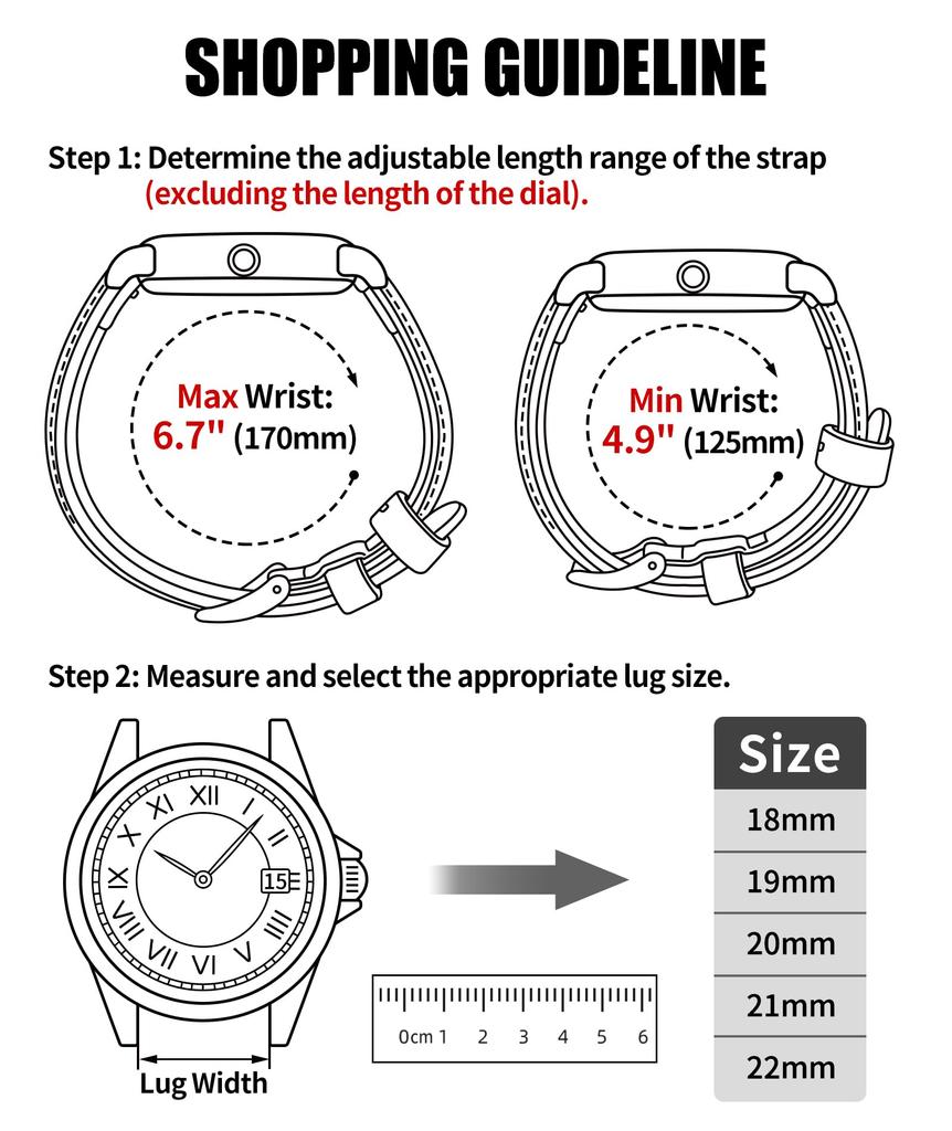 BINLUN Nylon Silicone Watch Quick Release Canvas and Rubber Hybrid Replacement Watch Band for Men and 9 Buckle Strap, 18mm, 19mm, 20mm, 21mm, 22mm,