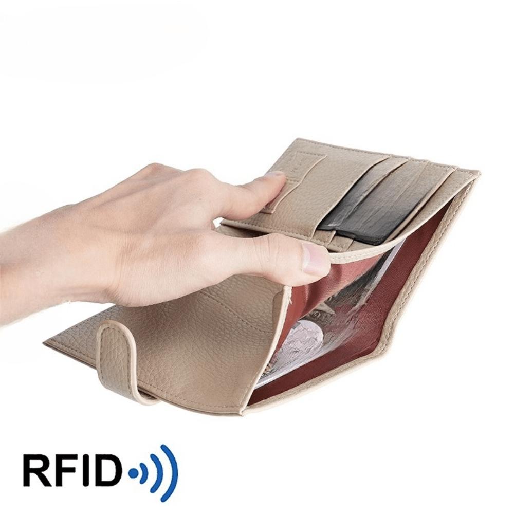 Multifunctional Wallet Travel Ticket Clip ID Case Wallet Universal RFID Passport Bag
