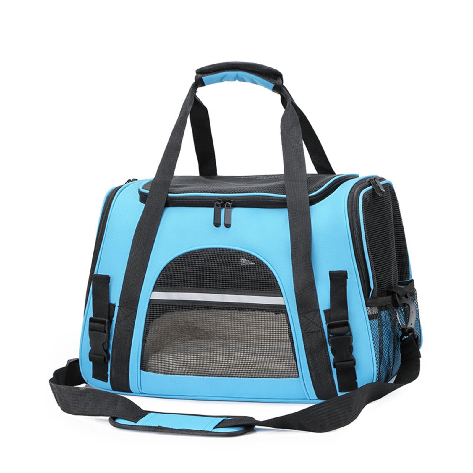 

Foldable Large-Capacity Portable Cat Backpack - Breathable, Handheld, Airline Approved Small 30L синій