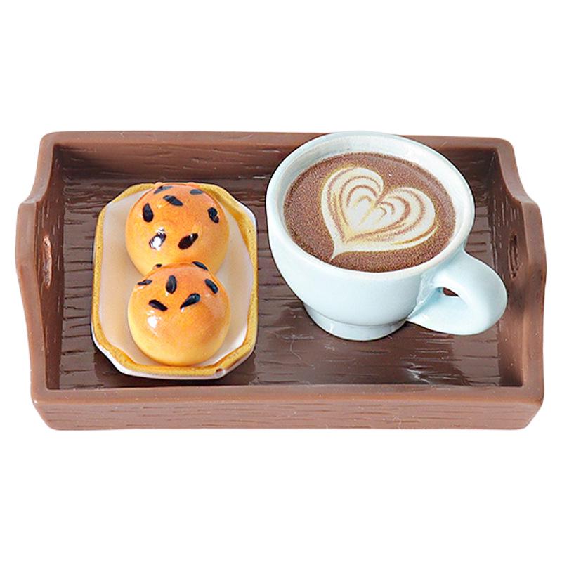 Miniature Pastry Models & Coffee Cup Ornaments for Dollhouse Scene Decorations