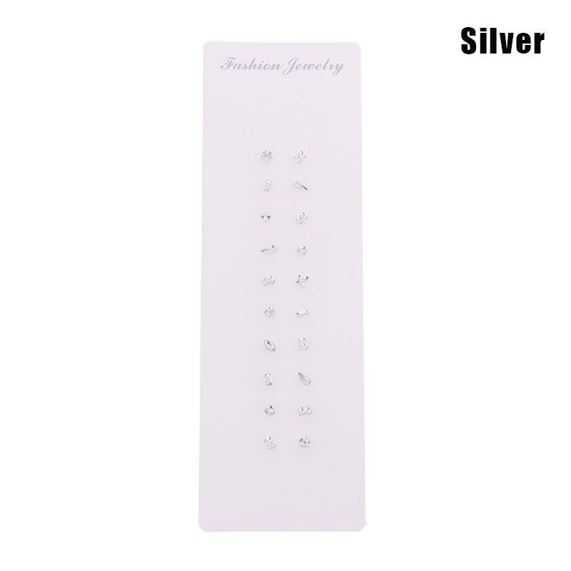 20 Pcs/Sheets Ear Seed Acupuncture Auricular Alien Colored Diamonds Disposable Ear Stickers Massage Therapy Needle Patch