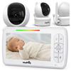 Baby Monitor Camera Live Monitor Rotating Night Mode Vox Lcd 5”