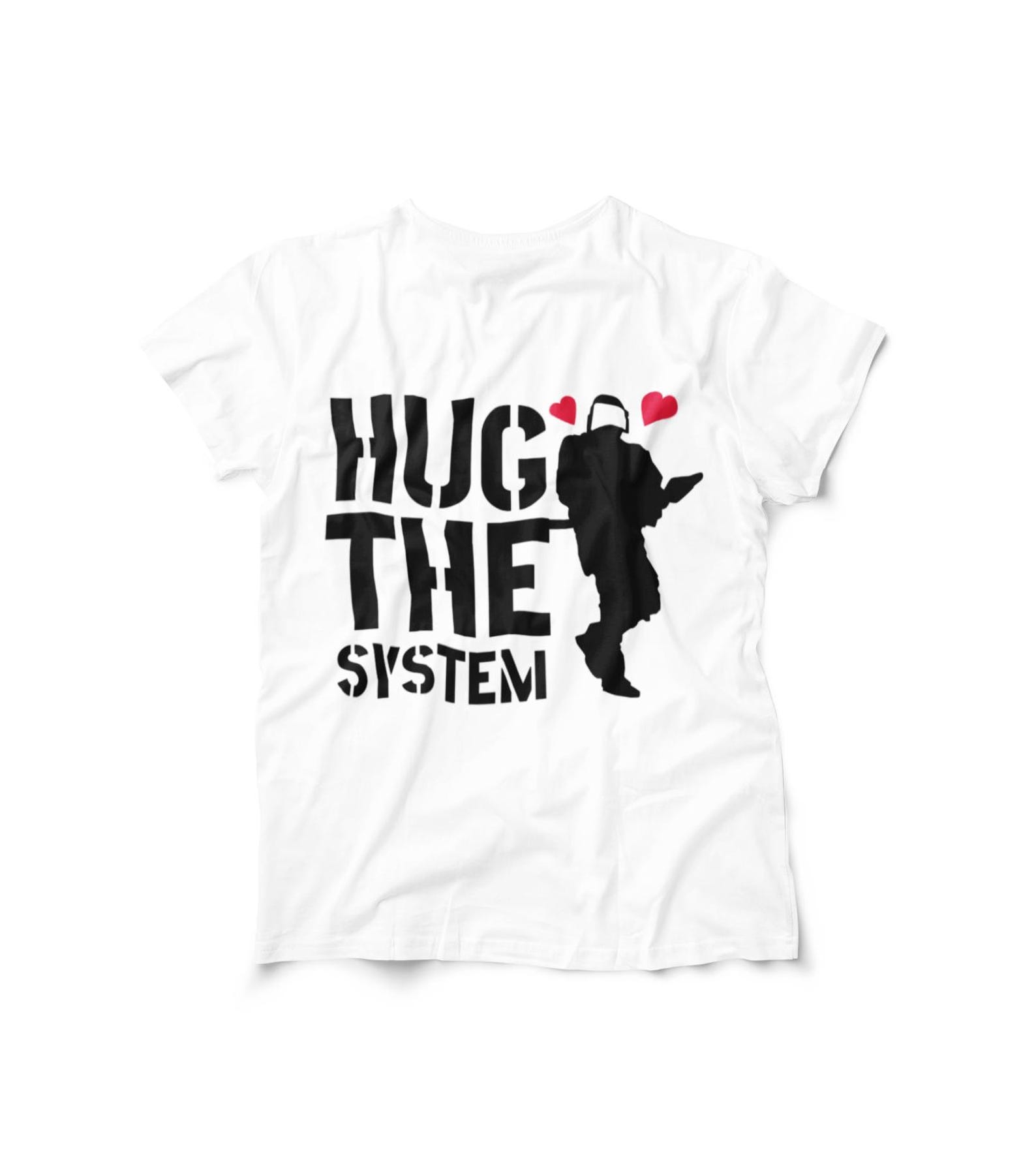 Relax Hug the System - Positive Mindset Tee with Officer Silhouette/ Unisex Softstyle T-Shirt 3XL