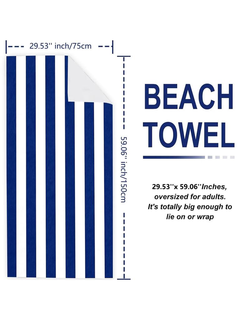 1pz Asciugamano da Spiaggia con Fantasia Mandalay Blu, Coperta da Spiaggia in Microfibra Ultra-Fine, Asciugamano da Bagno Altamente Assorbente, Adatto per l'Estate
